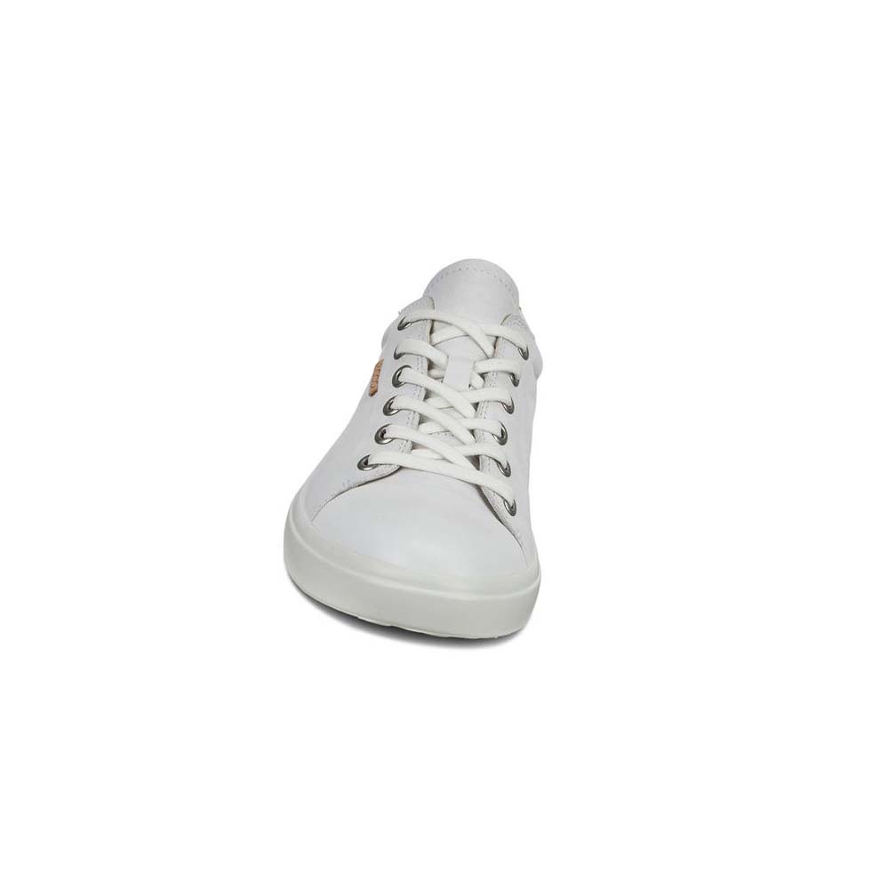 Women's Ecco Soft 7 Wedge Sneakers White | Canada 247MQZ